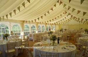 Church and Marquee Flowers